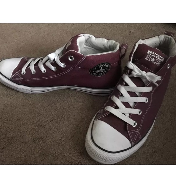 wine converse high tops